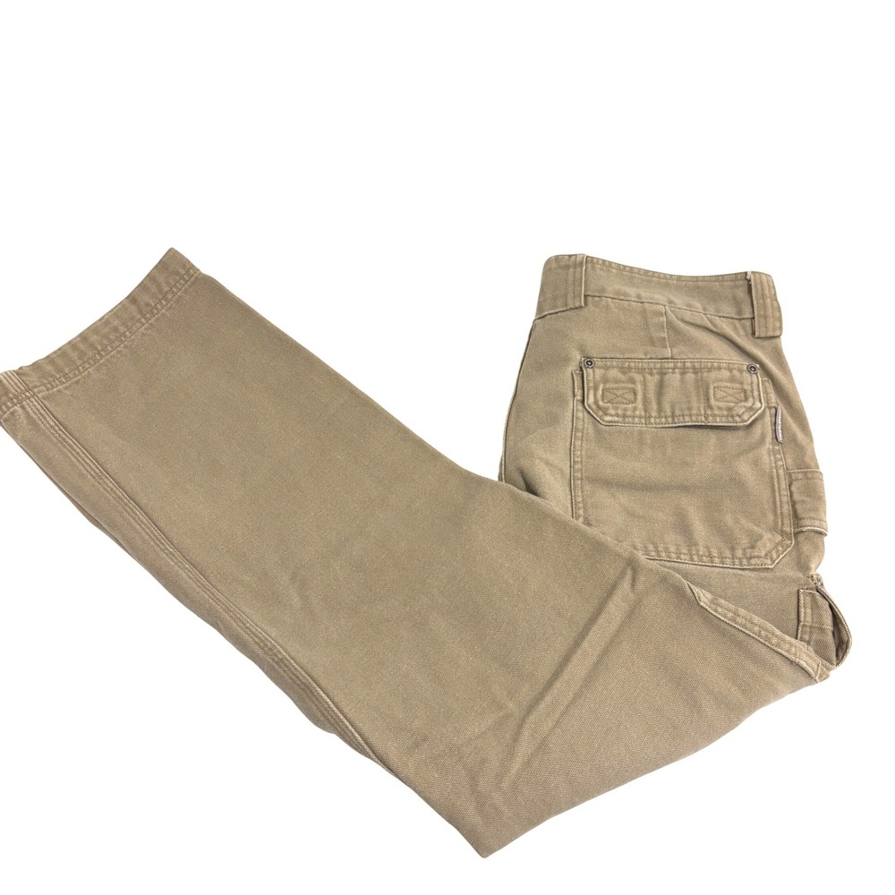 Duluth Trading Co Cargo Pants Mens 34x29 Tan Fire Hose Cotton Canvas Workwear - Picture 8 of 9